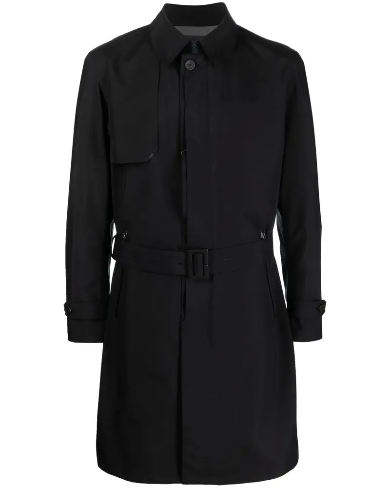 Herno Mantel mit Gürtel - Schwarz Schwarz