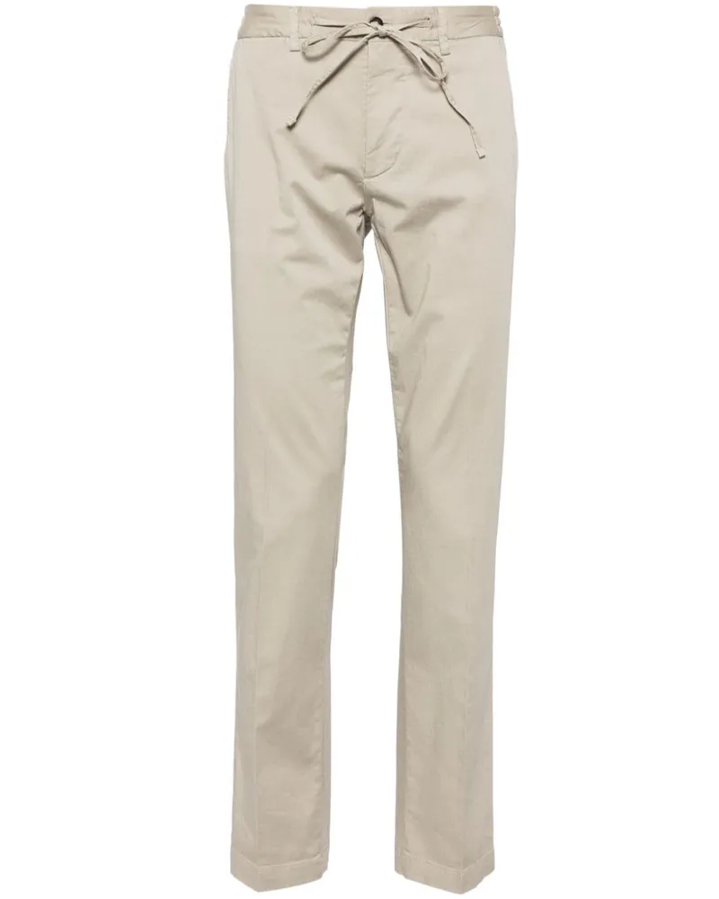 Corneliani Straight-Leg-Hose mit Kordelzug Nude