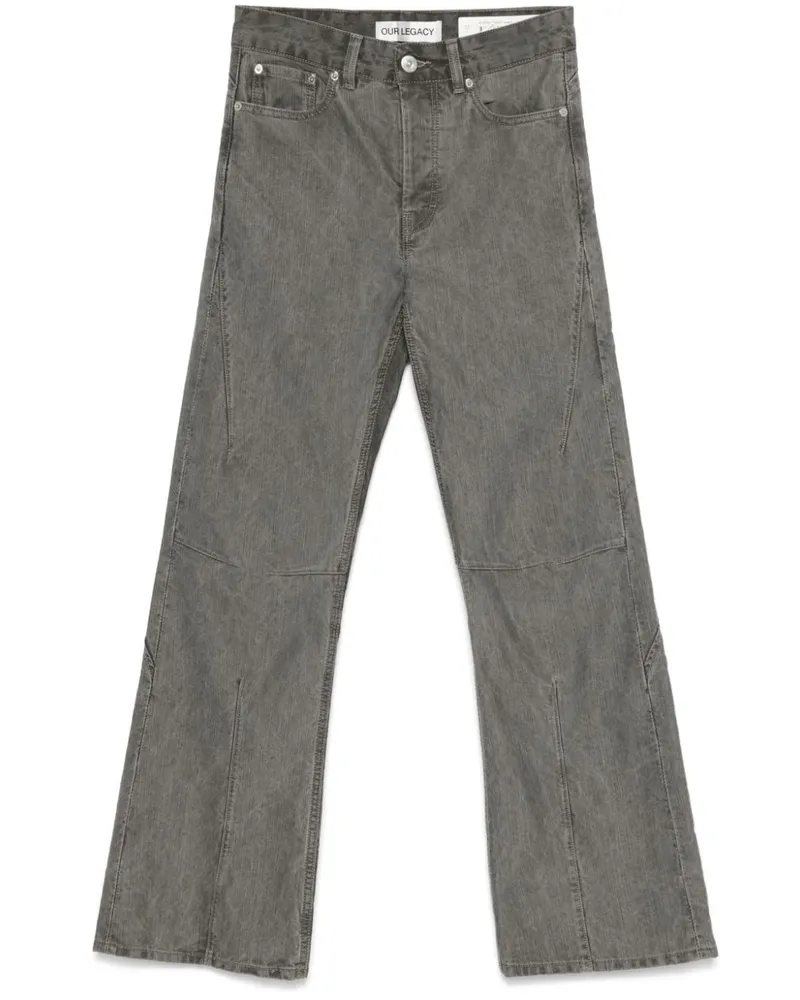 Our Legacy Moto Cut Jeans - Grau Grau