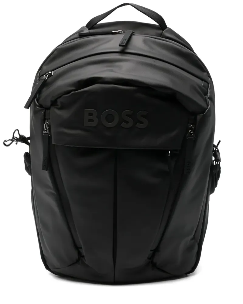 HUGO BOSS Rucksack mit Logo-Print - Schwarz Schwarz