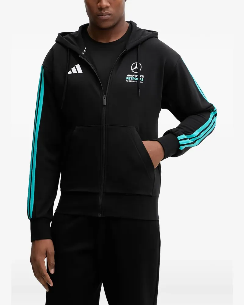 adidas Mercedes-AMG Petronas Formula 1 Team DNA zip-up hoodie - Schwarz Schwarz