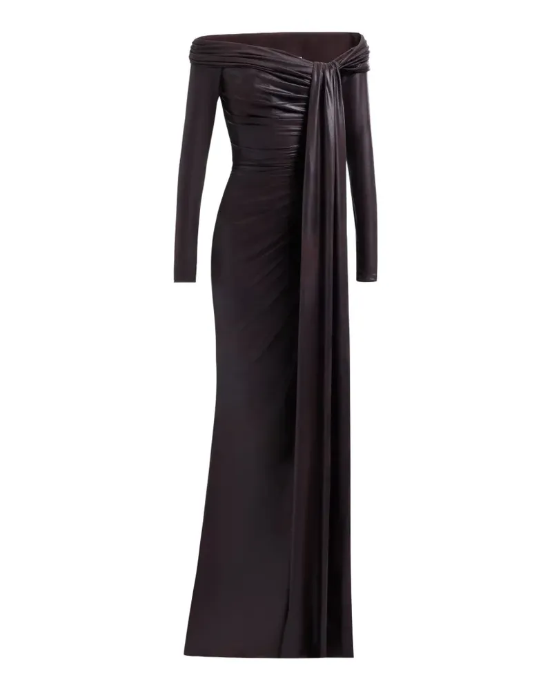 Elie Saab Drapiertes Kleid - Braun Braun