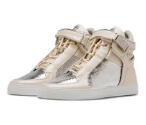Mosh High-Top-Sneakers mit Strass - Nude