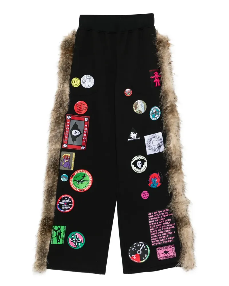 CHOPOVA LOWENA Hose mit Applikation - Schwarz Schwarz