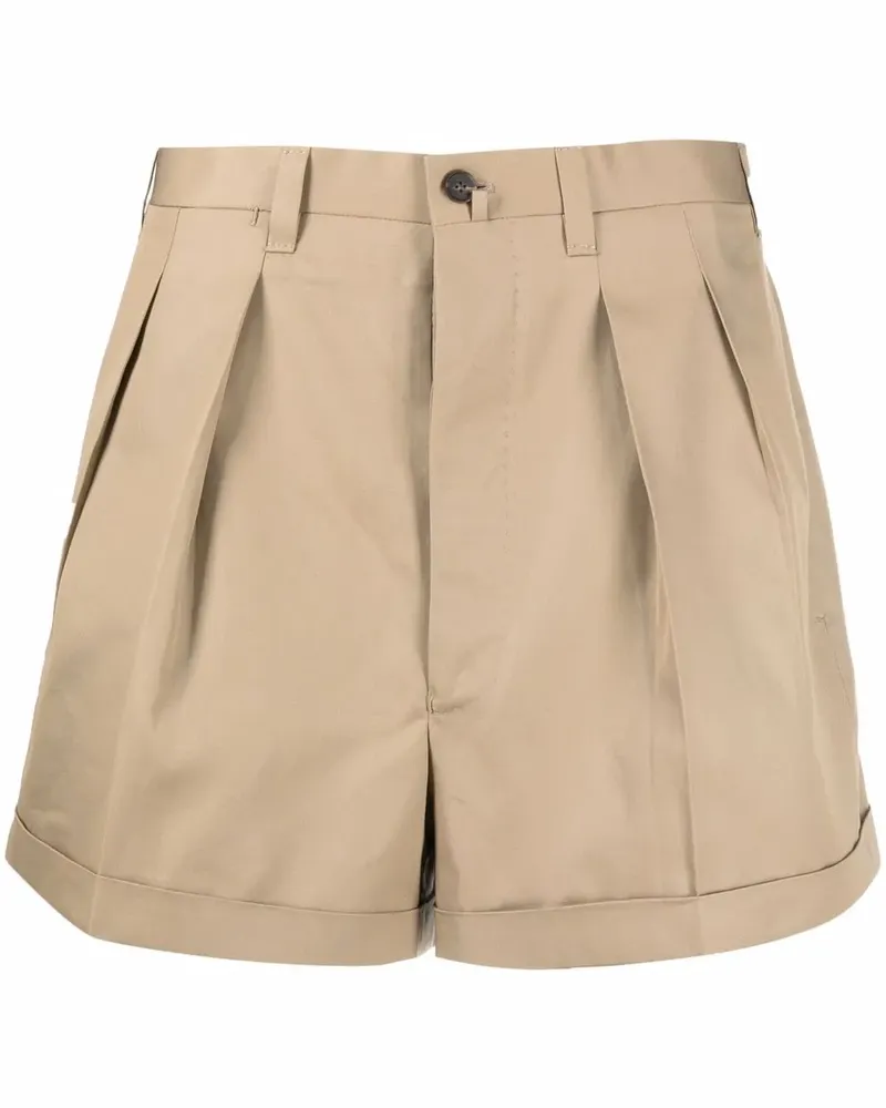Giuliva Heritage Collection Klassische Bundfaltenshorts - Braun Braun
