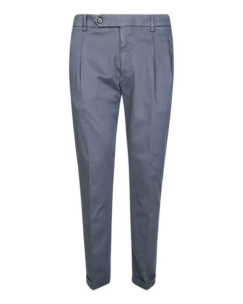Berwich pleated turn-up trousers - Grau Grau