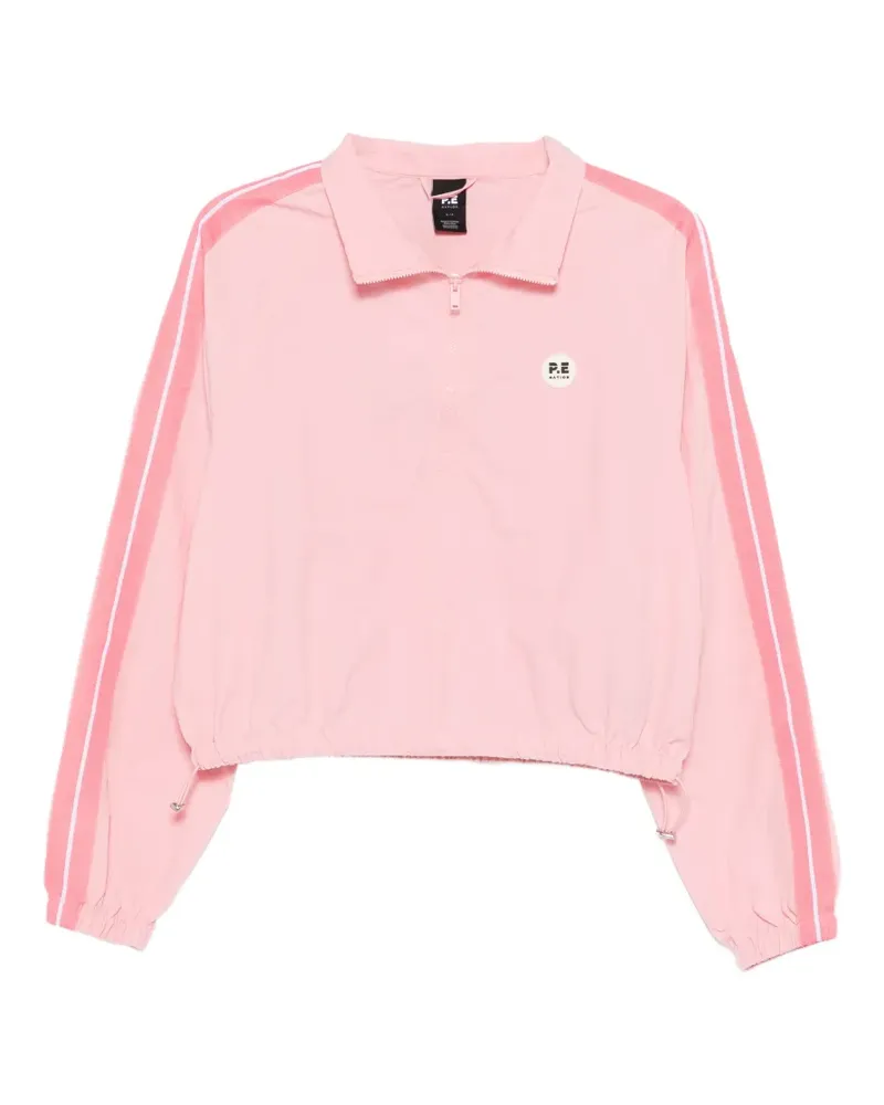 P.E. NATION striped zip jacket - Rosa Rosa