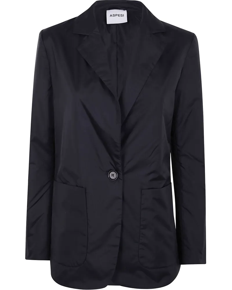 ASPESI Blazer mit aufgesetzten Taschen - Schwarz Schwarz