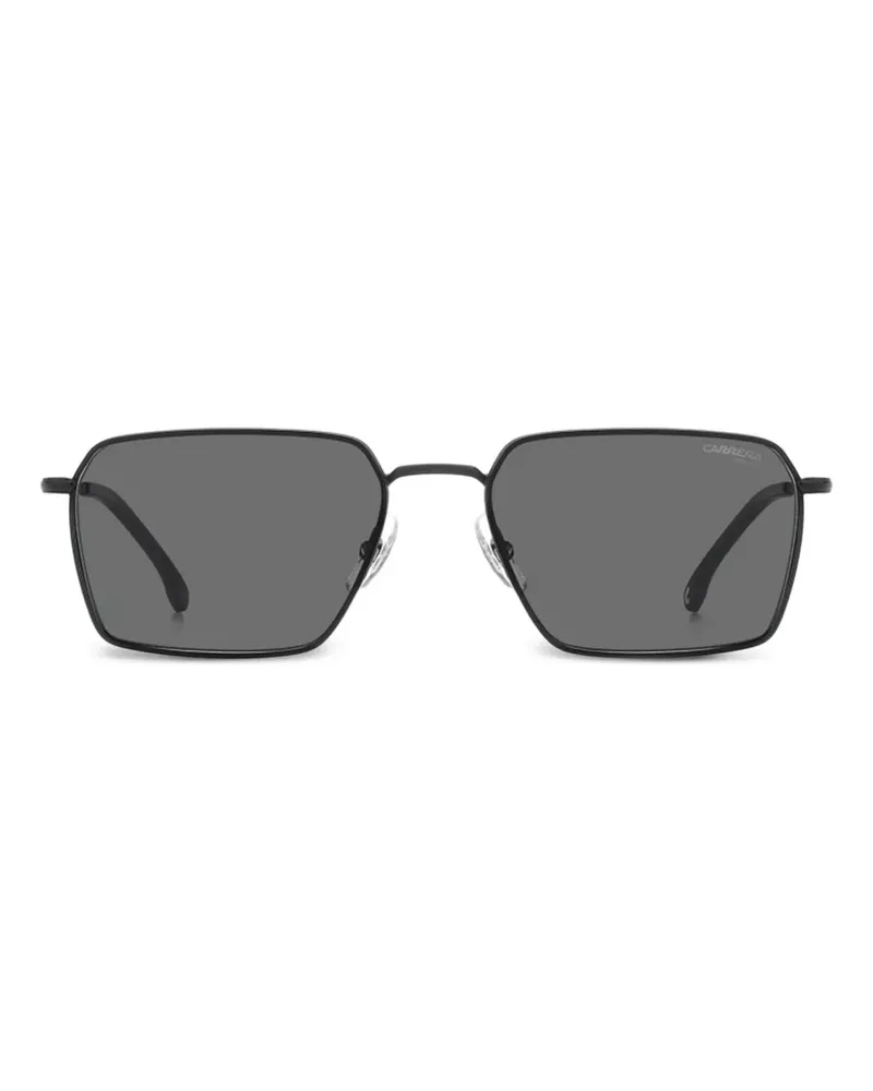 Carrera Sonnenbrille mit eckigem Gestell - Schwarz Schwarz