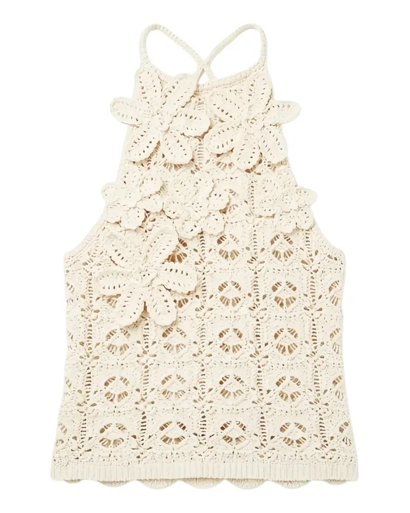 Pinko Oberteil mit gehäkeltem Effekt - Nude Nude