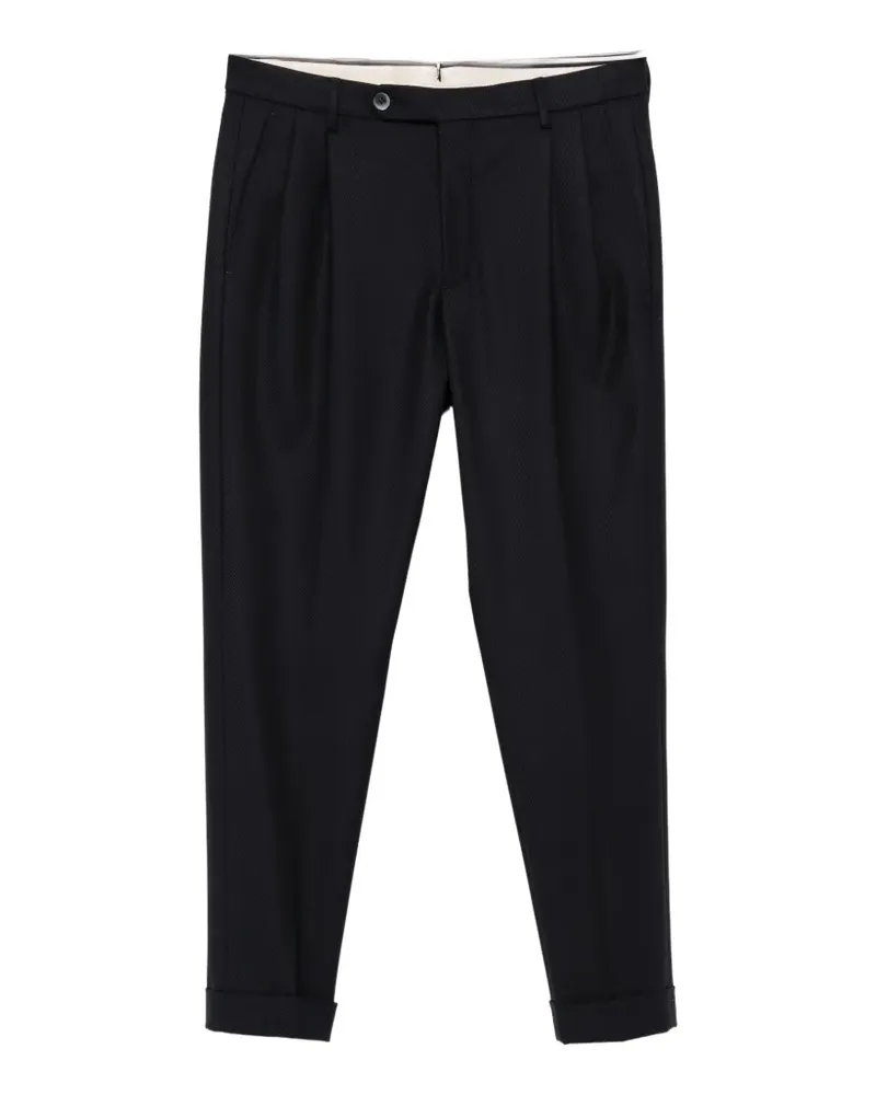 GTA Luca pleated wool trousers - Blau Blau