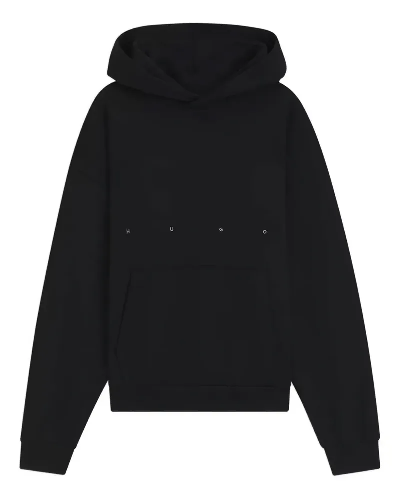 HUGO BOSS Hoodie mit grafischem Print - Schwarz Schwarz