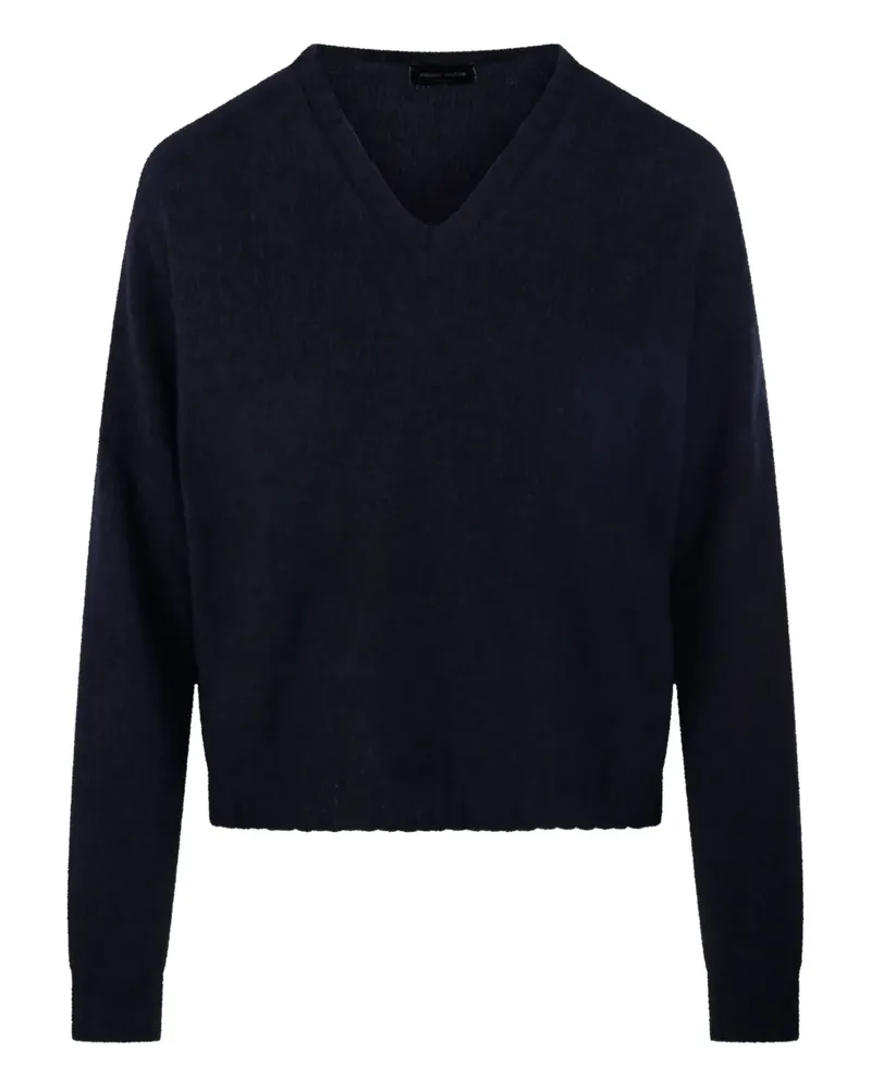 Roberto Collina Pullover mit V-Ausschnitt - Blau Blau