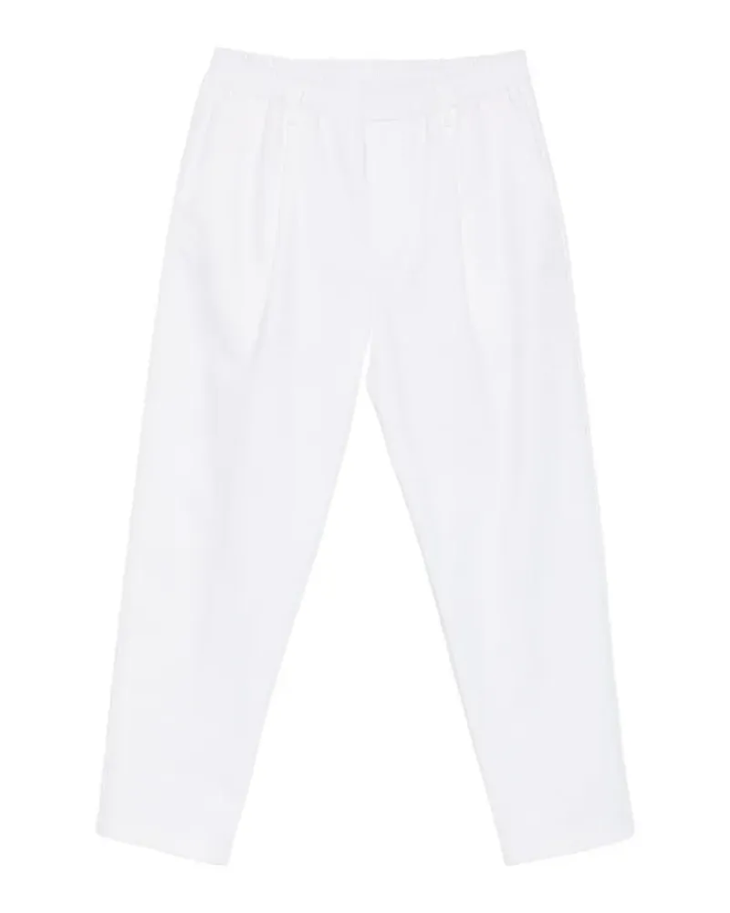 Eleventy Plissierte Hose mit Stretchbund - Weiß Weiß