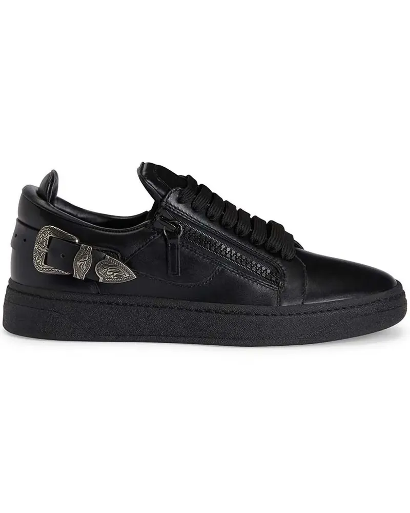 Giuseppe Zanotti Sneakers aus Leder - Schwarz Schwarz