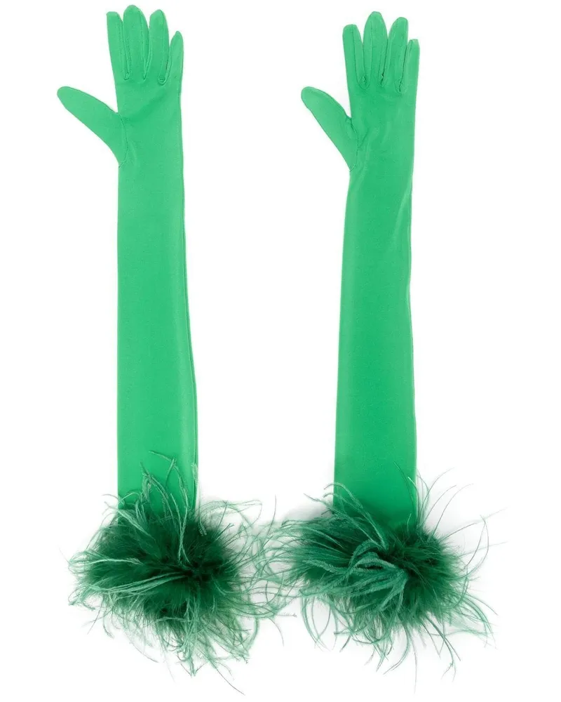 STYLAND Lange Handschuhe - Grün Grün