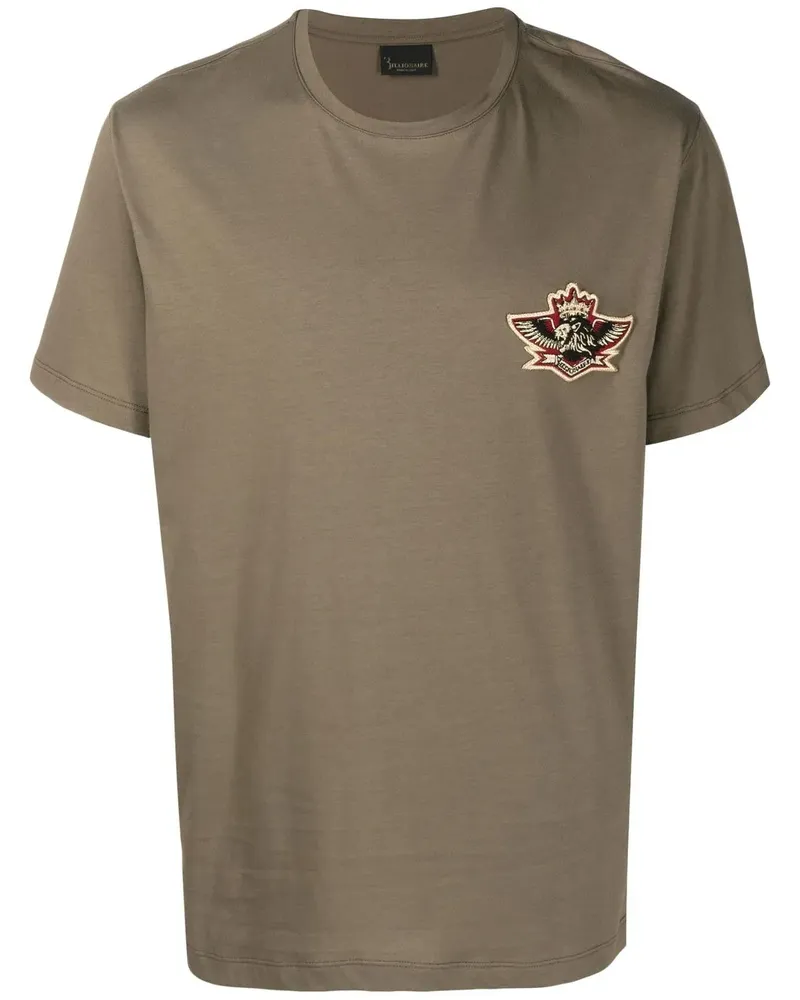 Billionaire T-Shirt mit Logo-Patch - Grün Grün