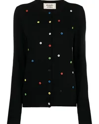 Alessandro Enriquez Verzierter Cardigan Schwarz