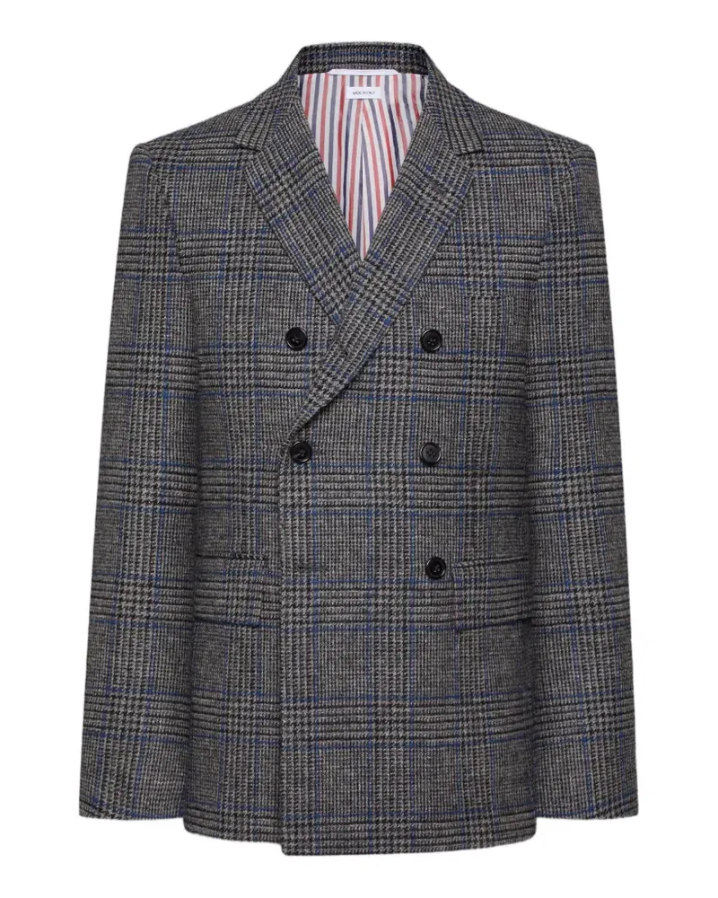 Thom Browne Prince of Wales Hunting Tweed-Sportmantel - Grau Grau