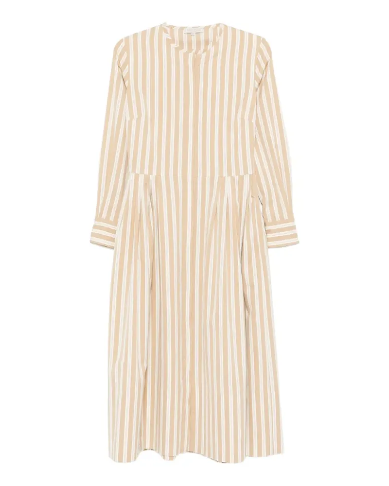 Antonelli Firenze striped pleated dress - Nude Nude