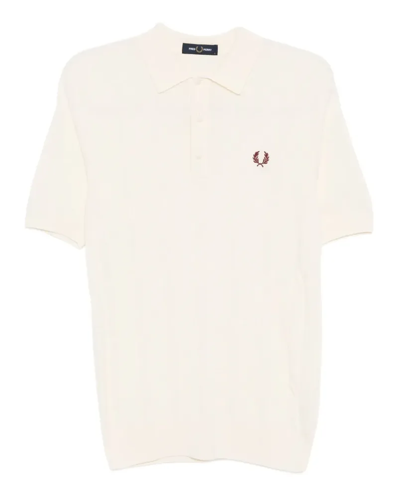 Fred Perry Poloshirt mit Zopfmuster - Nude Nude