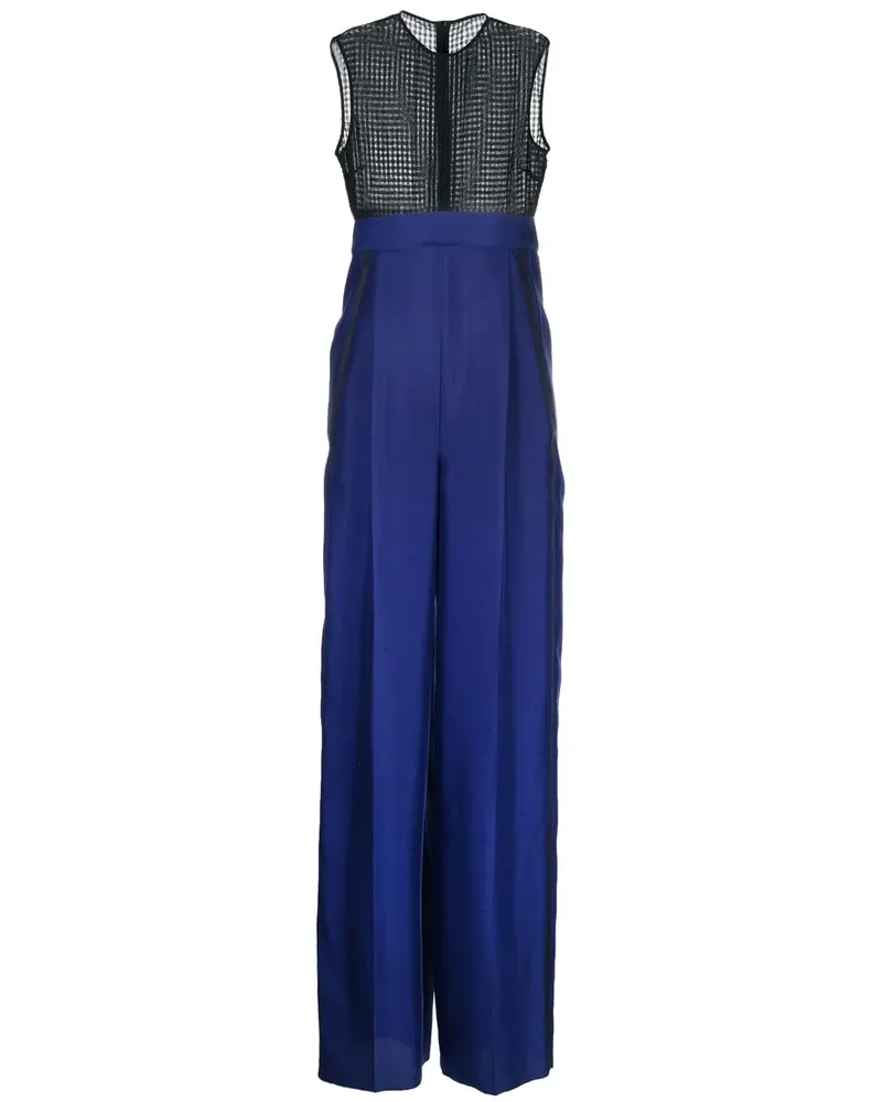 Ferragamo Jumpsuit aus Seide - Blau Blau