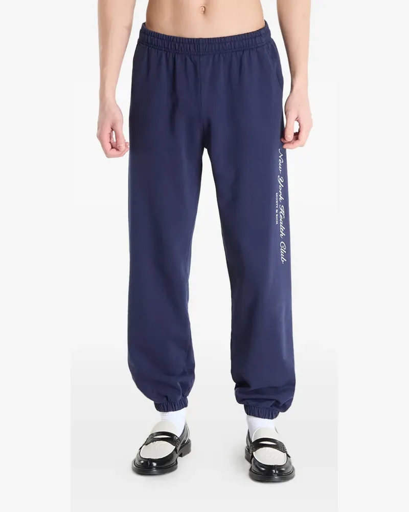 SPORTY & RICH New York Health Club track pants - Blau Blau