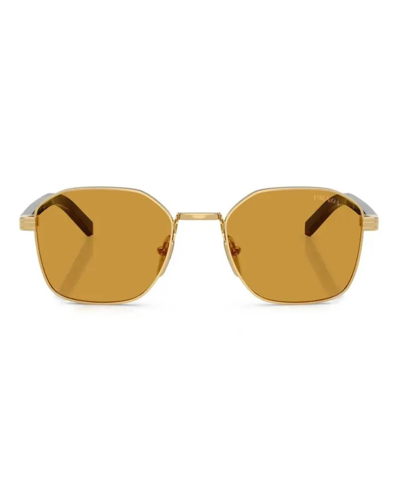 Prada geometric-frame sunglasses - Gold Gold