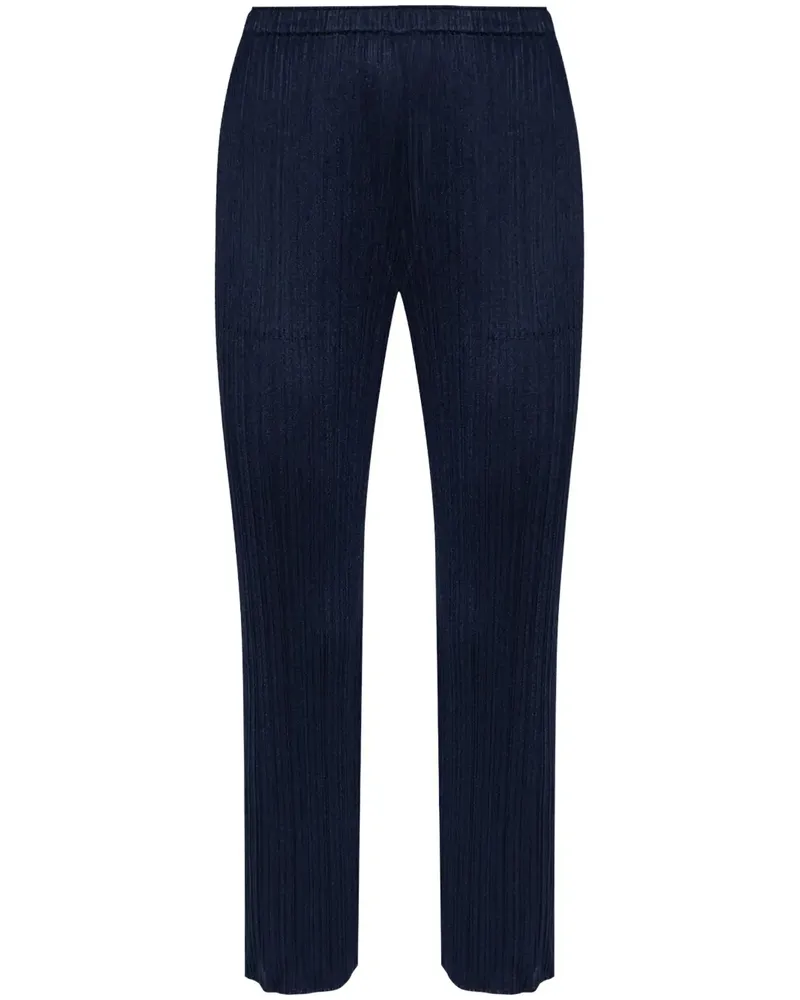 Issey Miyake Plissierte Hose - Blau Blau