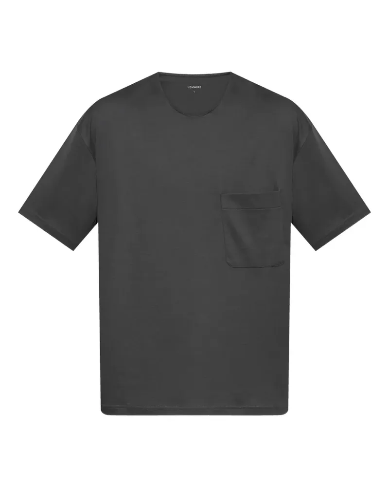 Christophe Lemaire T-Shirt mit Brusttasche - Grau Grau