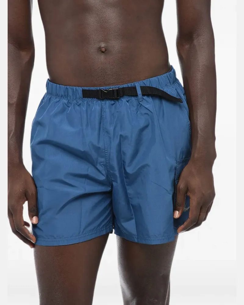 Nike Boxer Badeshorts mit Logo-Print - Blau Blau