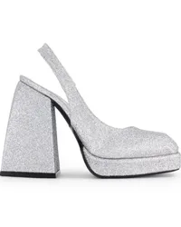 NODALETO Pumps mit Blockabsatz Silber