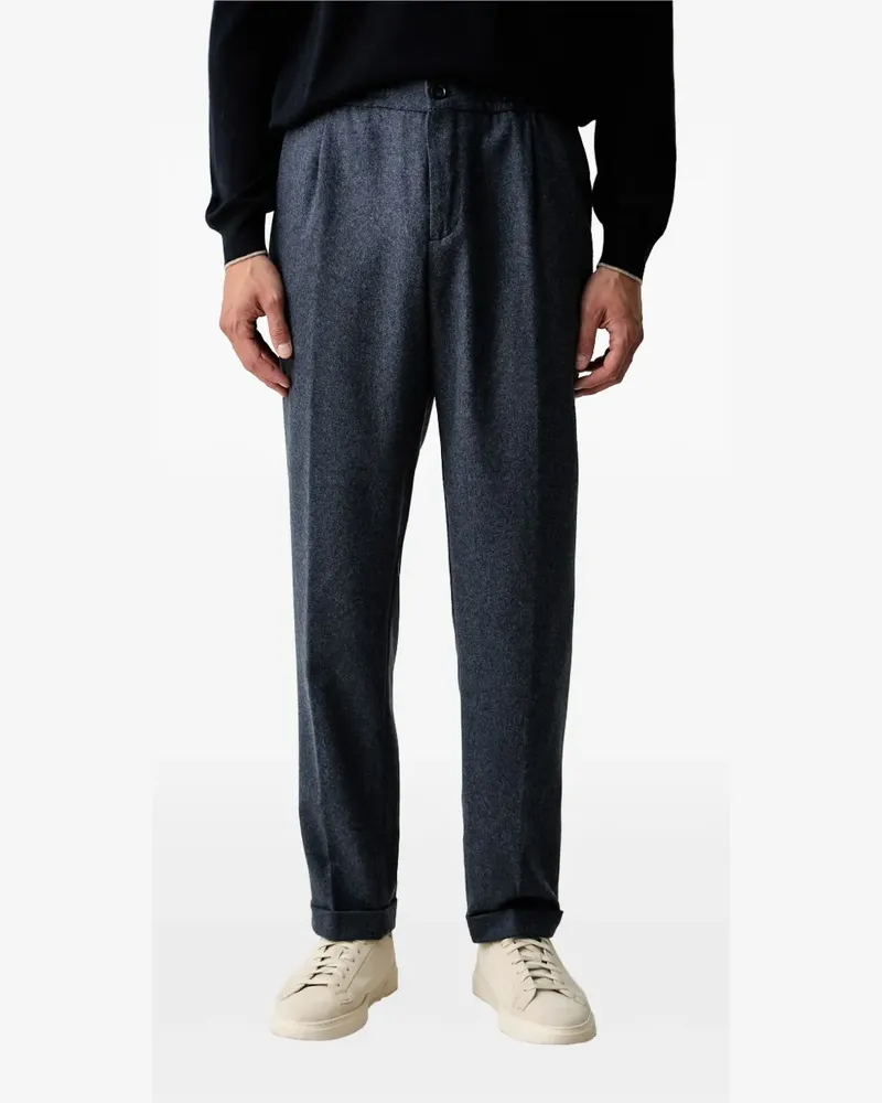 Paul & Shark Gerade Bundfaltenhose mit Umschlag - Grau Grau
