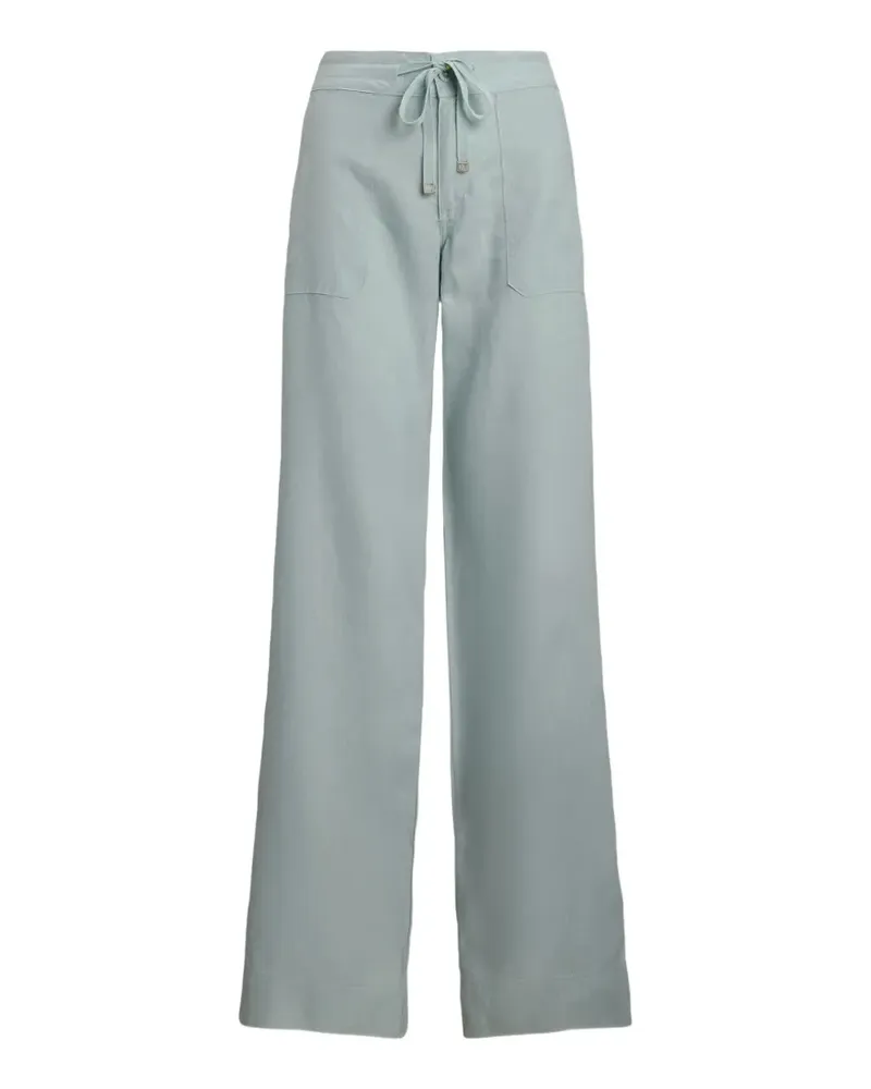 Ralph Lauren drawstring-waist linen trousers - Blau Blau
