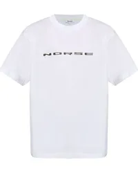 Norse Projects T-Shirt mit Logo-Print Weiß