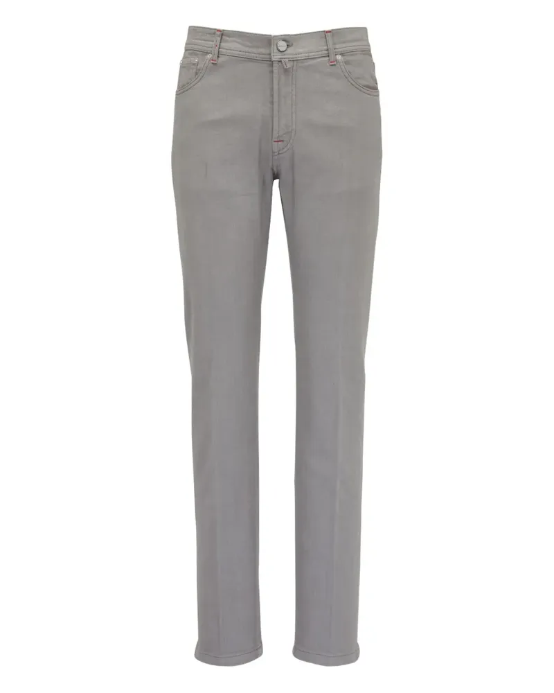 Kiton Jeans mit Logo-Patch - Grau Grau