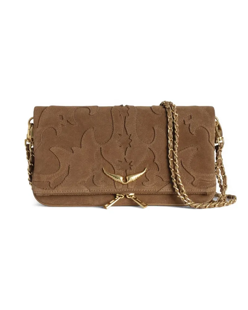Zadig & Voltaire Rock' Clutch - Braun Braun