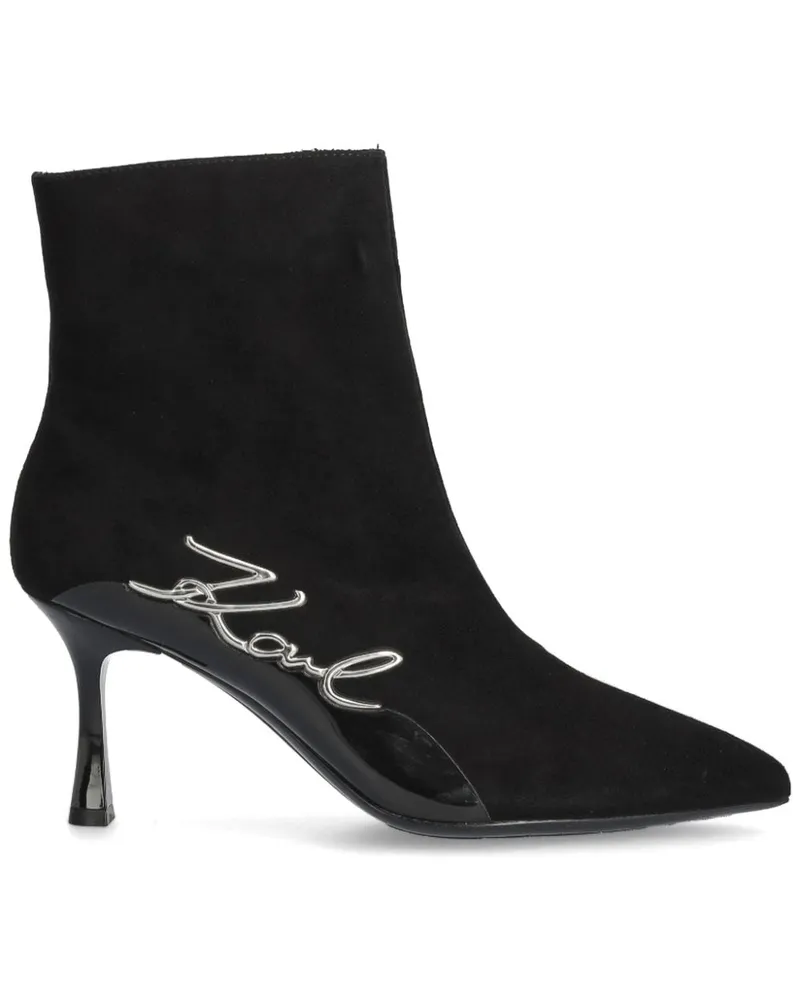 Karl Lagerfeld Sienna Stiefel 80mm - Schwarz Schwarz