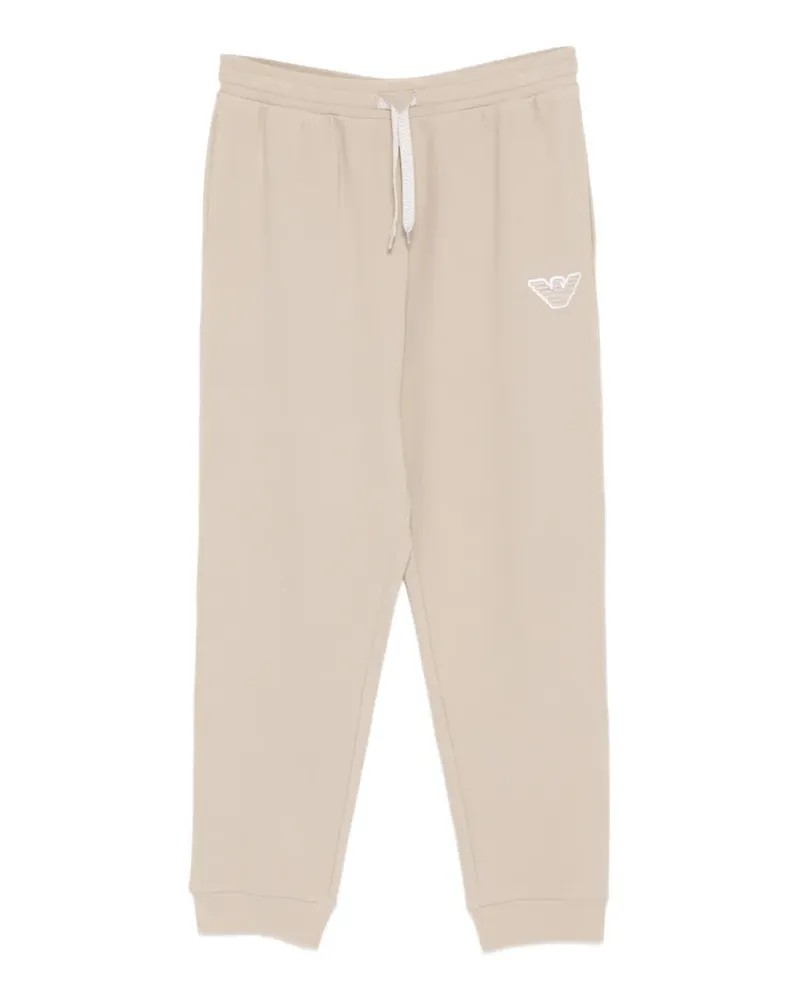 Emporio Armani drawstring logo trousers - Nude Nude