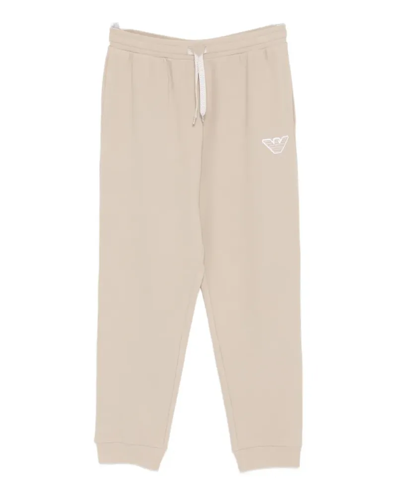 Emporio Armani drawstring logo trousers - Nude Nude