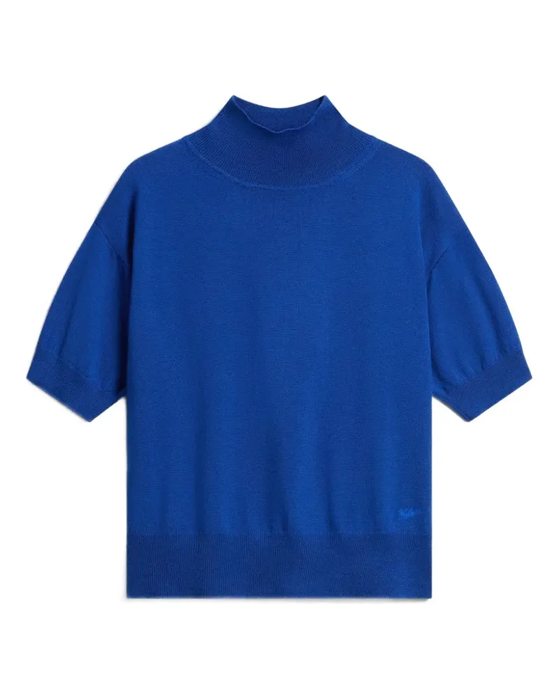 Woolrich T-Shirt mit Stehkragen - Blau Blau