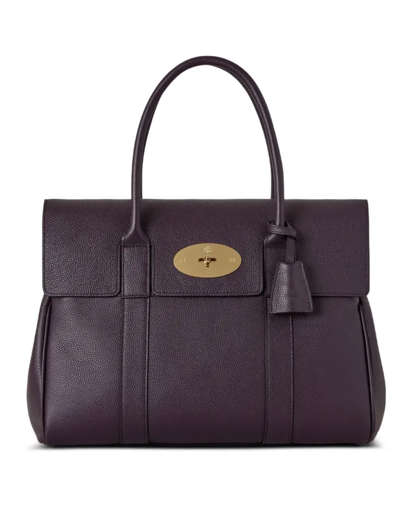 Mulberry Bayswater grained leather shoulder bag - Violett Violett
