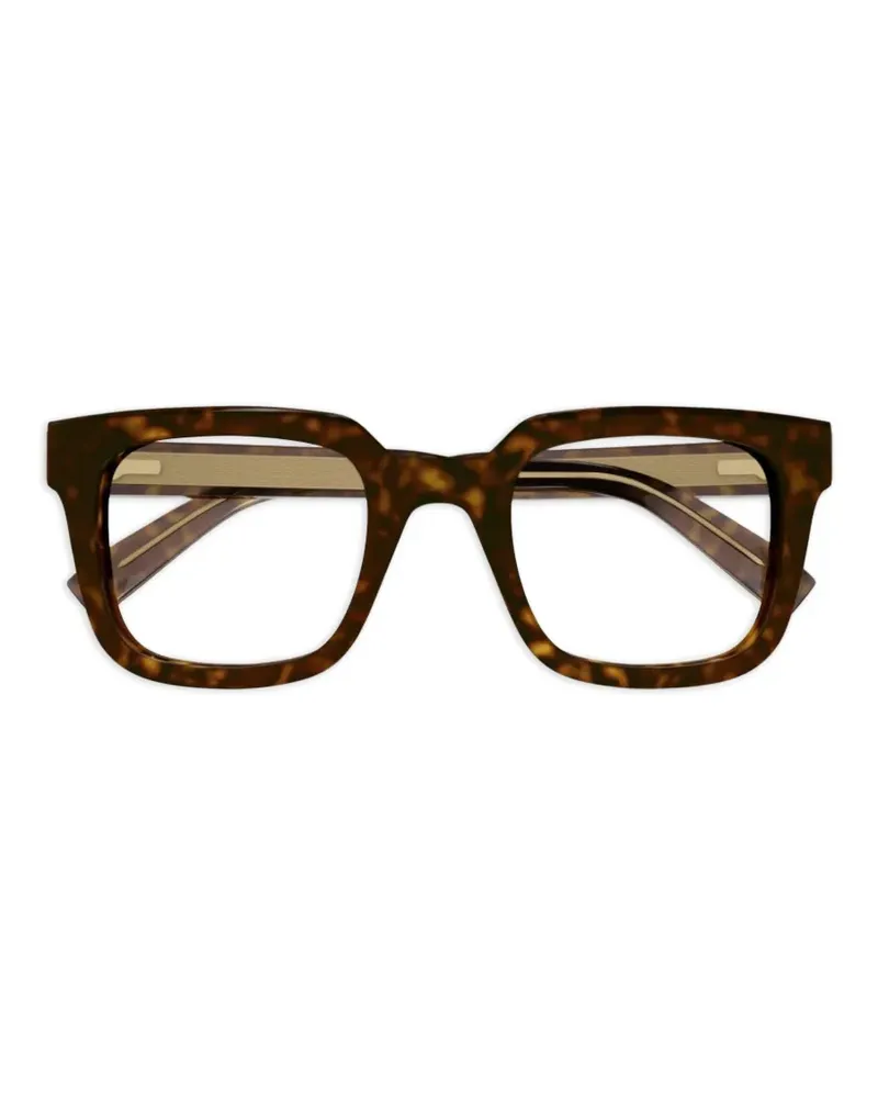 Dunhill havana square-frame sunglasses - Braun Braun