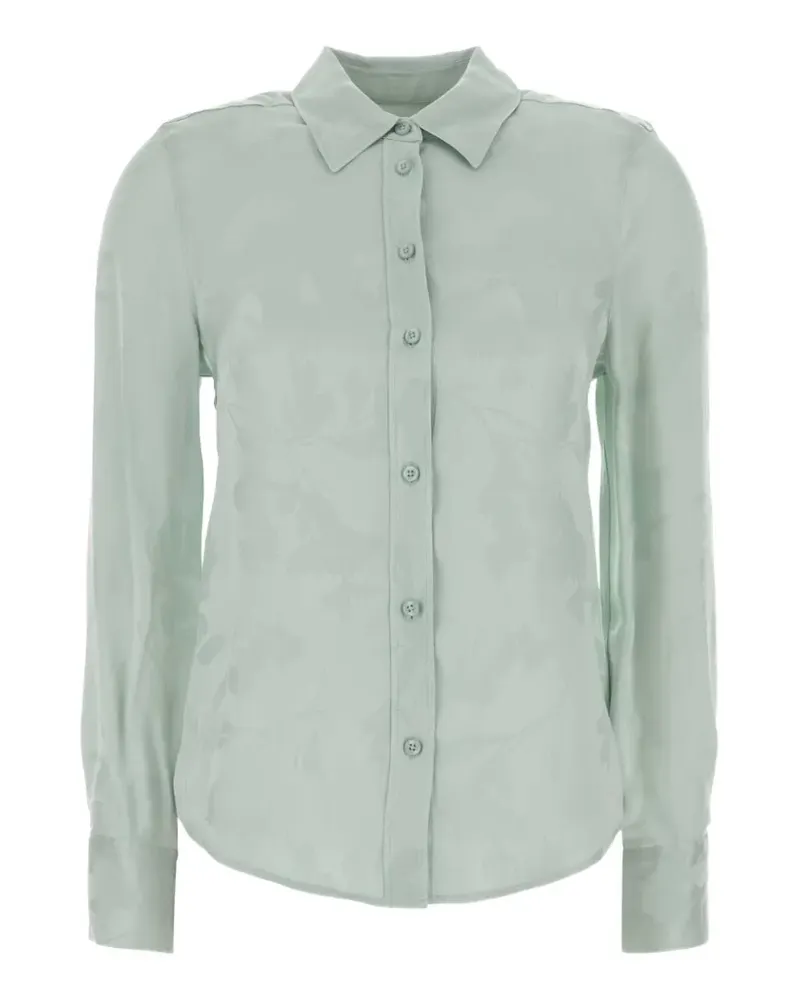 Calvin Klein jacquard floral-pattern shirt - Grün Grün