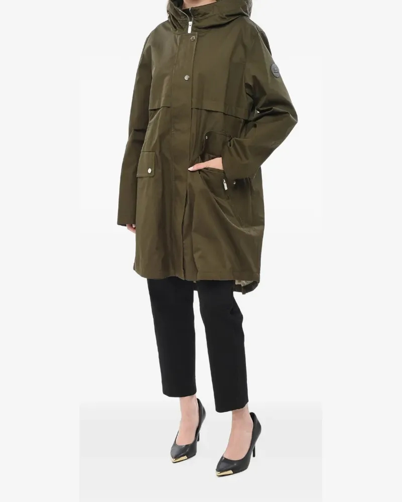 Woolrich logo-patch utility parka - Grün Grün