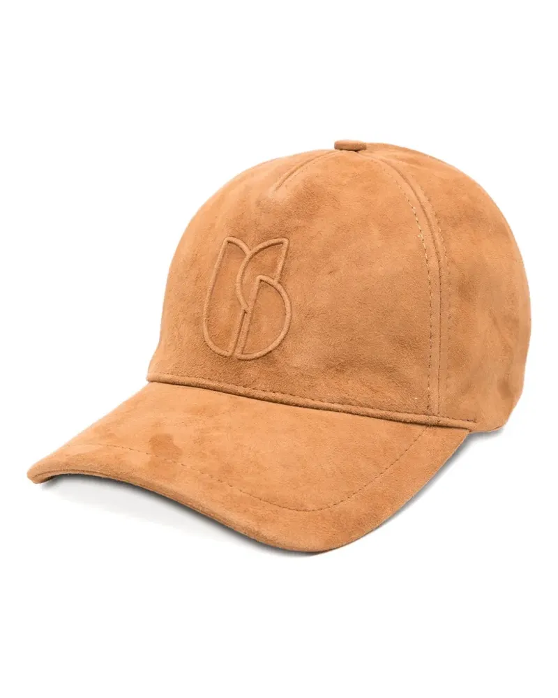 ba&sh Baseballkappe aus Leder - Braun Braun
