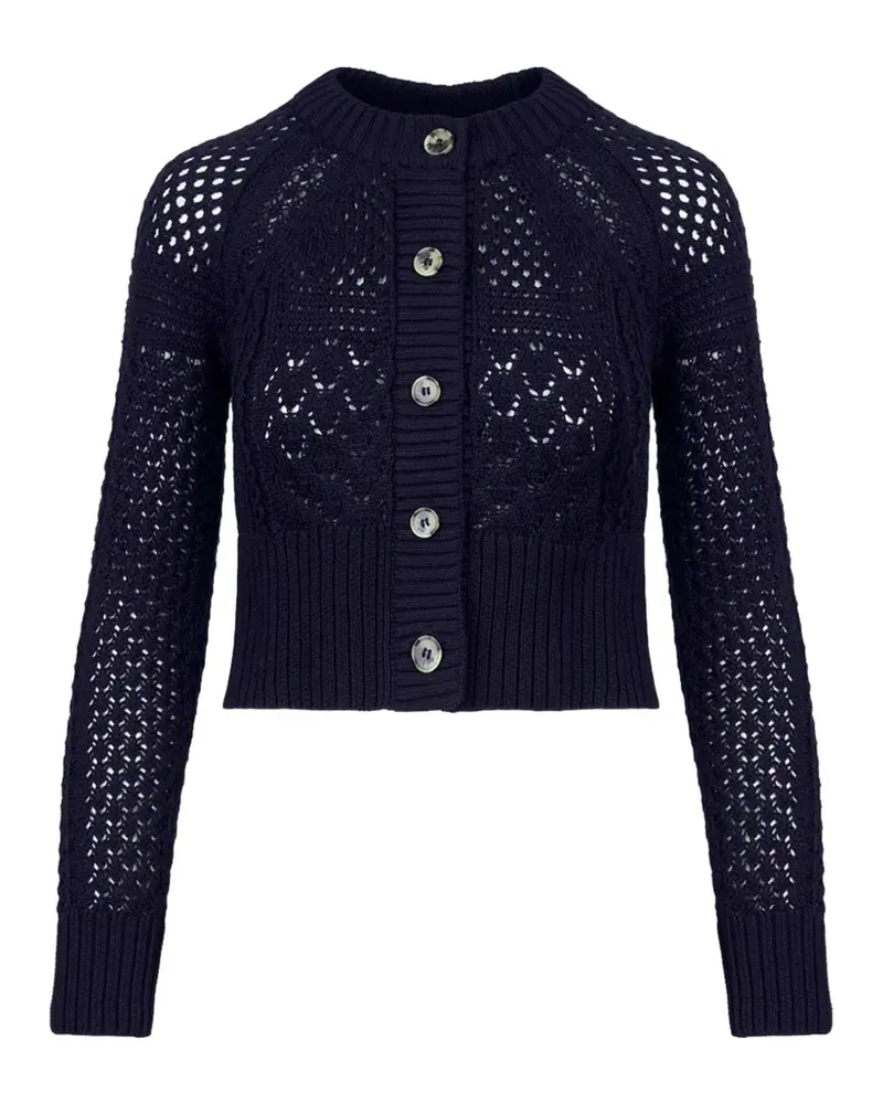 Smythe crochet-knit cardigan - Blau Blau