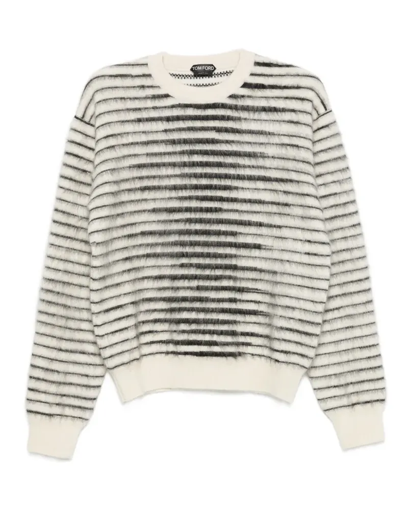 Tom Ford striped crew-neck sweater - Nude Nude