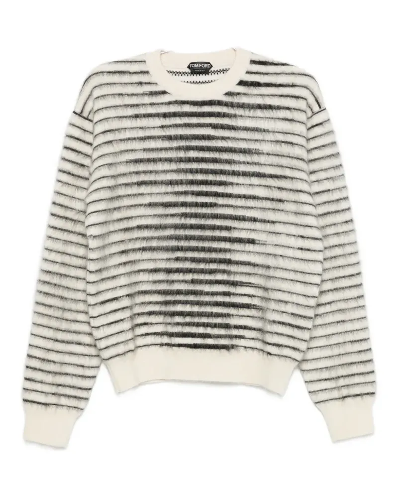 Tom Ford striped crew-neck sweater - Nude Nude