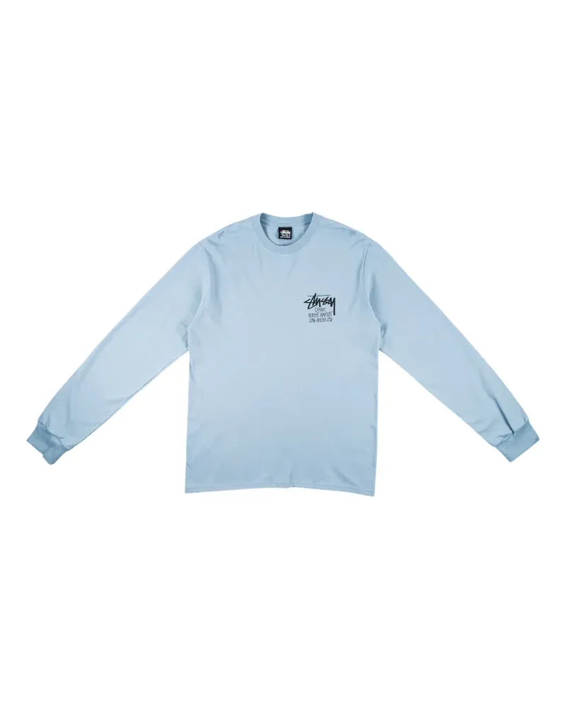 Stüssy Dover Street Market Los Angeles Langarmshirt - Blau Blau